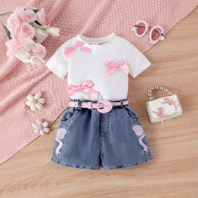 Children's bow T-shirt
