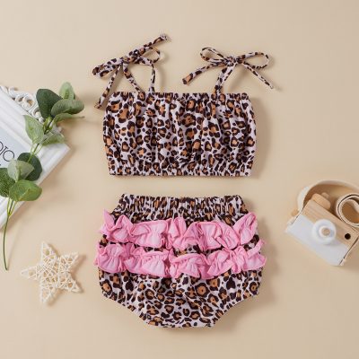 Girl's Hanging Neck Swimsuit