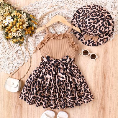 Girls leopard dress