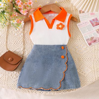 Yayakd - Girls Sleevless Denim shorts 5