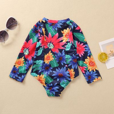 girls long sleeve swimsuit