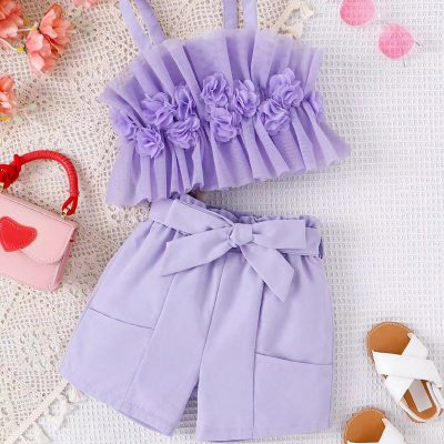 Girls' mesh suspender