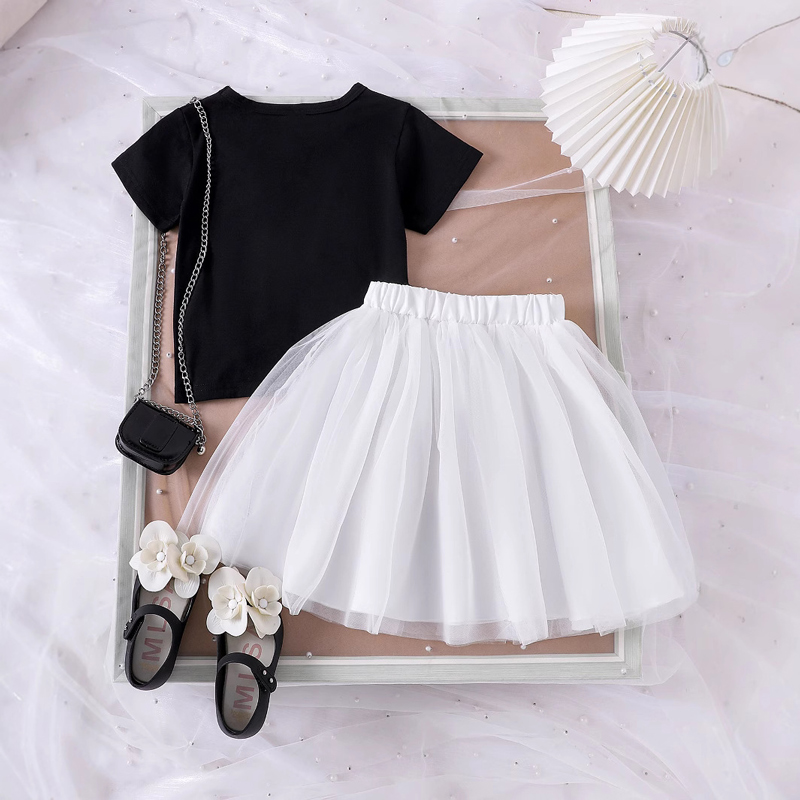 Children's mesh tutu skirt