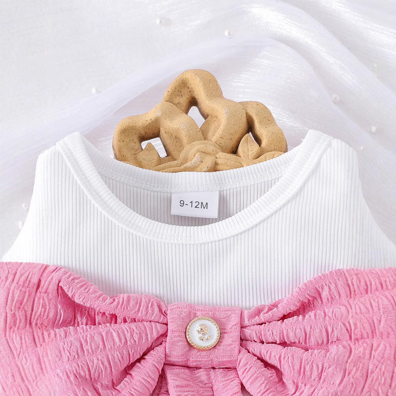 Girls bow sleeveless vest