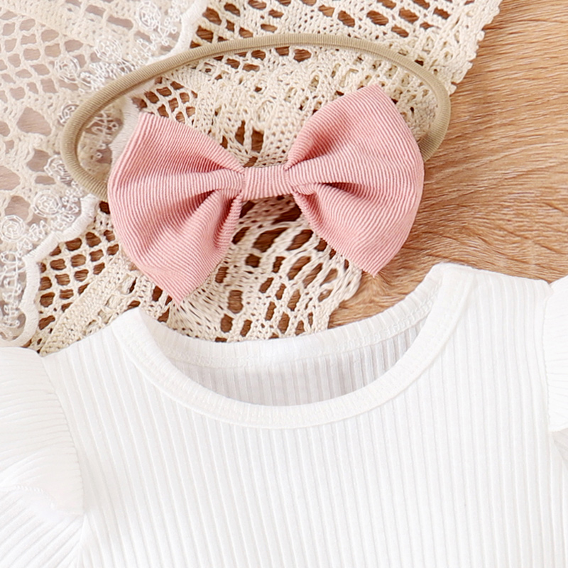 Girls flying sleeve short-sleeved