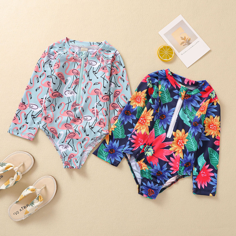 girls long sleeve swimsuit