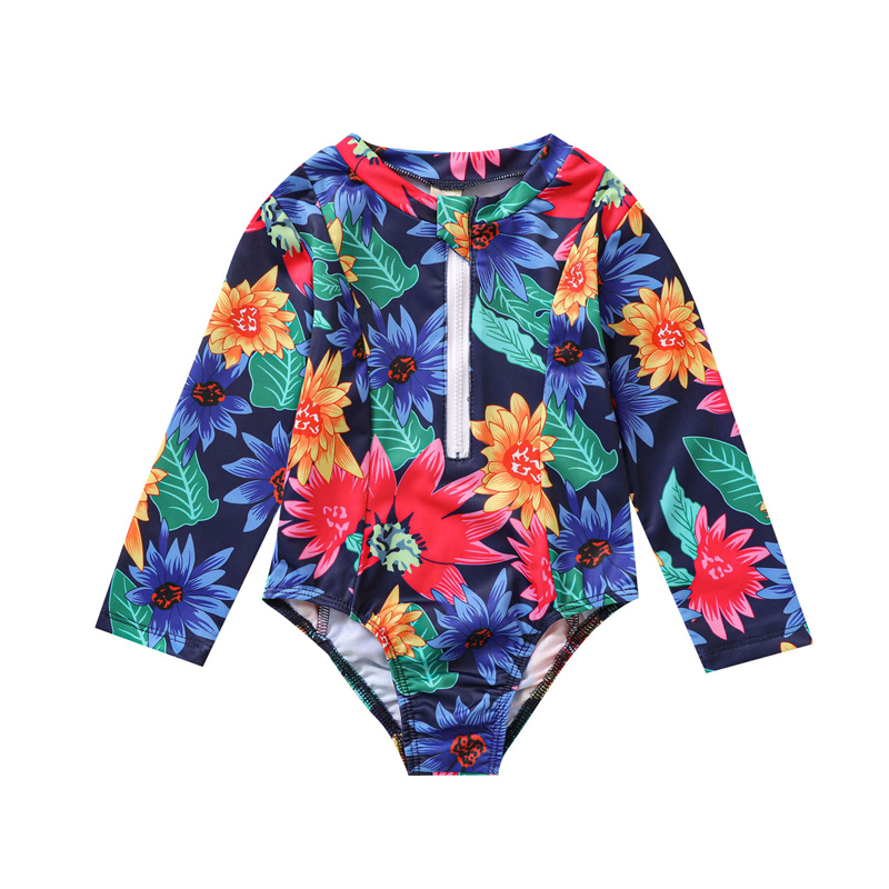 girls long sleeve swimsuit