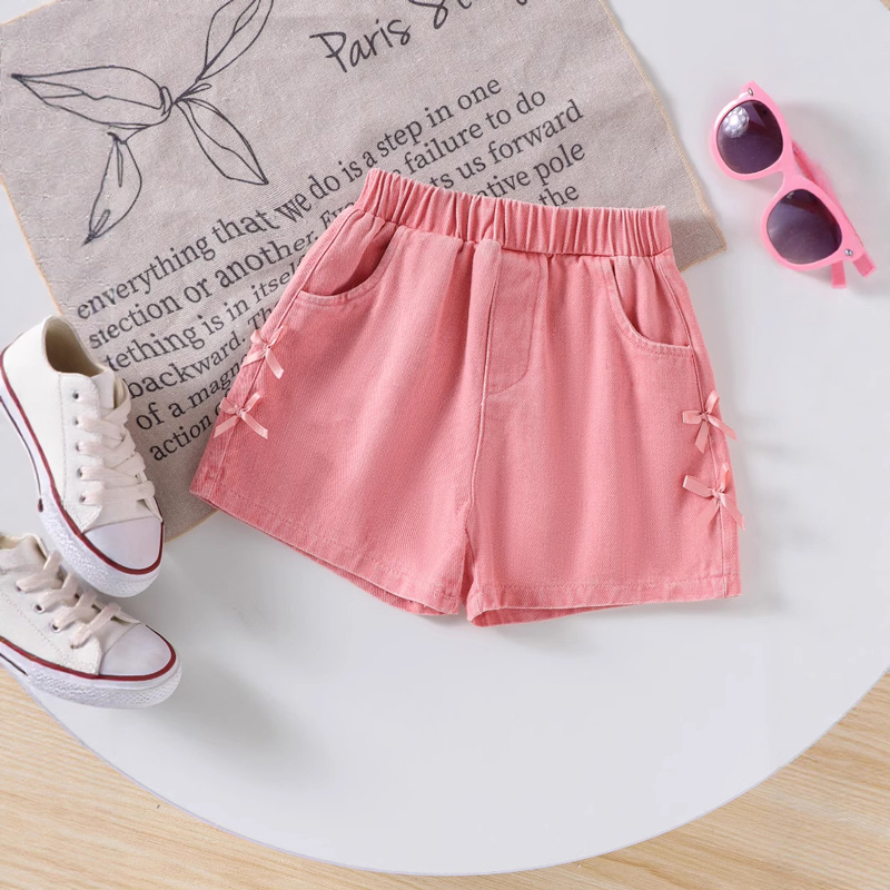 Denim Shorts Set